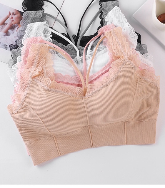 [Video mẫu ngực 90cm]  Áo Bra BIGSIZE Ngực 80-128 FREESHIP, Áo Bra ren không gọng siêu đẩy, siêu co dãn