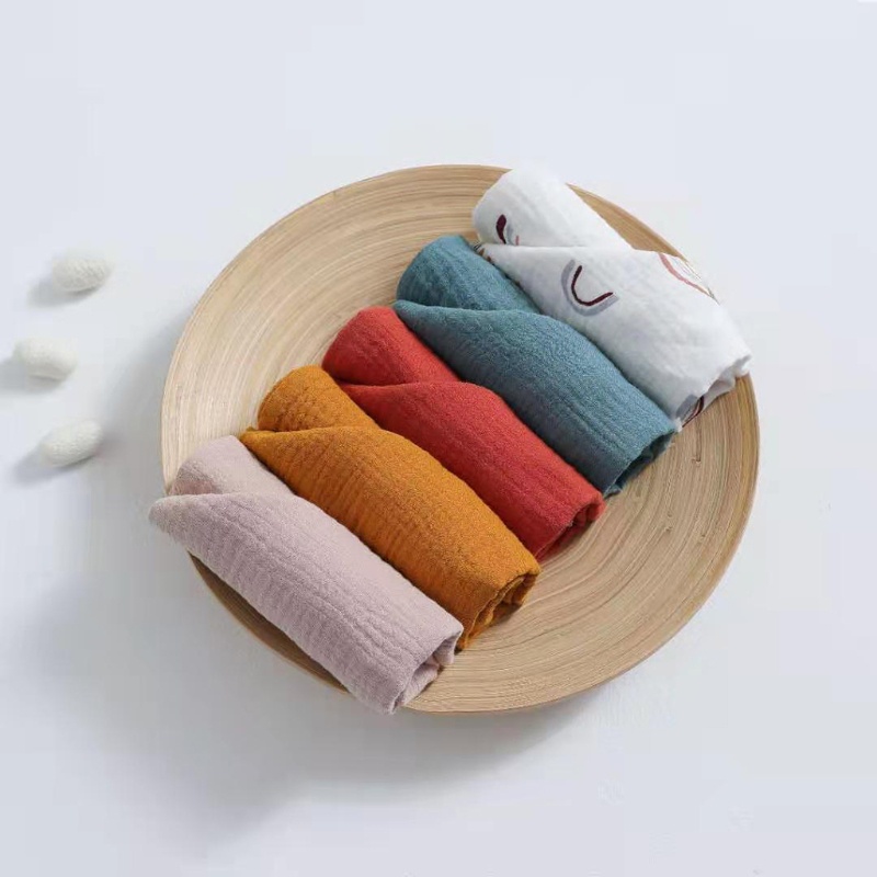 Bộ 5 Khăn Tay Cotton Mềm Thấm Hút Tốt Cho Bé