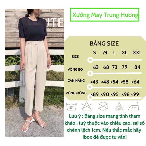 Quần công sở nữ chất tuyết mưa loại 1, Quần baggy cạp lệch siêu xinh full màu đen, trắng ,kem, ghi mã 1111