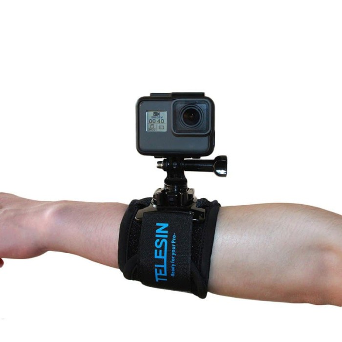 TELESIN Dây Đeo Tay Giữ Máy Ảnh Gopro / Xiaomi Yi Xoay 360 Độ | BigBuy360 - bigbuy360.vn