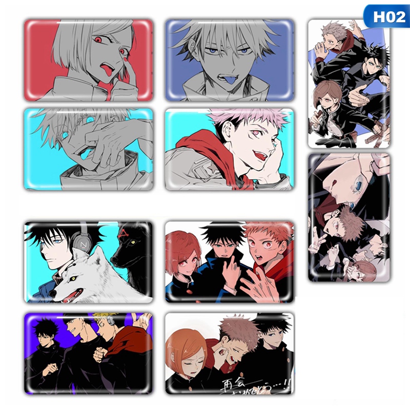Bộ 10 Thẻ Ảnh Nhân Vật Hoạt Hình Anime Jujutsu Kaisen Storu