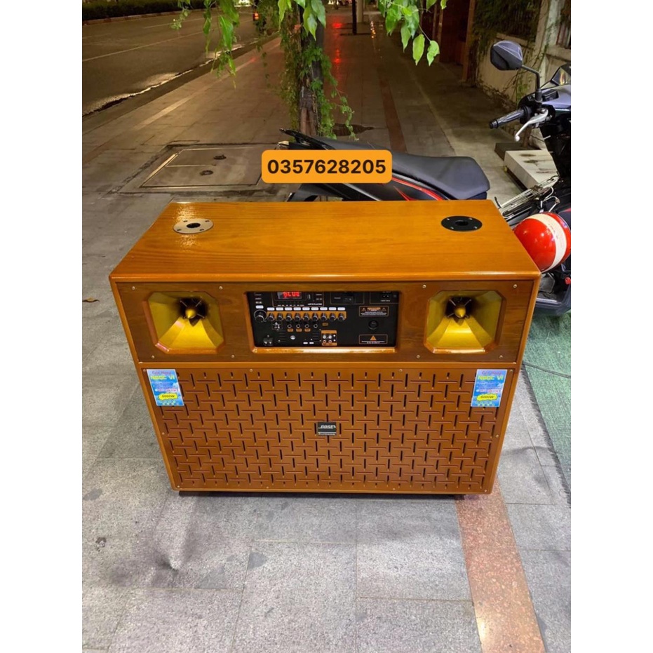 Loa kéo 4 tấc đôi - Loa karaoke BASS ĐÔI 4 TẤC, THÙNG GỖ - Công suất cực lớn hát karaoke cực hay - JBL 4545