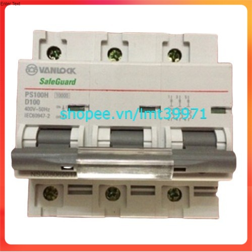 Cầu dao tự động Sino 100A 3 pha (át 3 cực) 400V