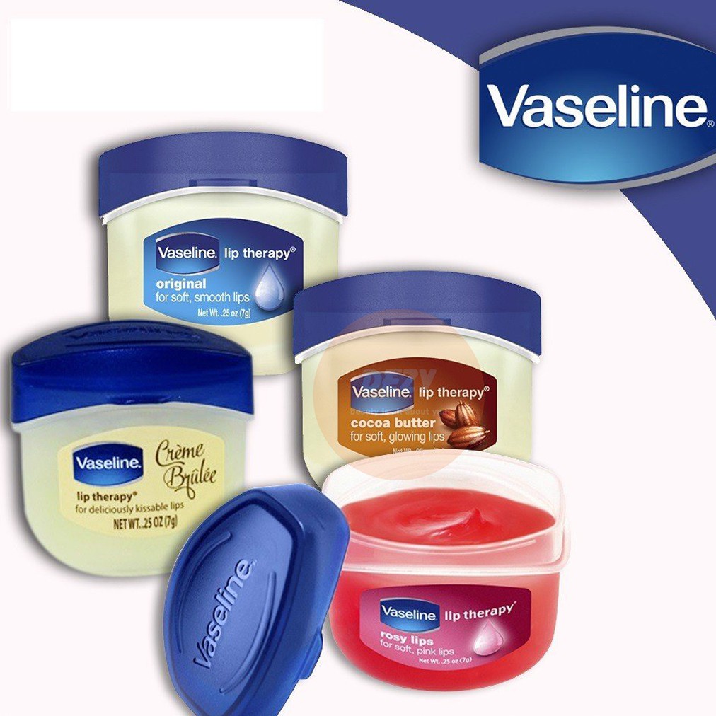 [HÓA ĐƠN ĐỎ] Hũ Son Dưỡng Môi Vaseline Không Màu - Có Thể Thay Mặt Nạ Ngủ Môi Laneige Giảm Môi Thâm Dưỡng Ẩm Dezy Shop