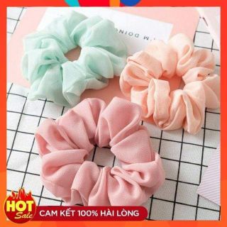 DÂY CHUN CỘT TÓC Vintage Hot Trend vải Chiffon