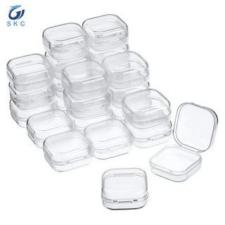 Set 24 hộp nhựa nhỏ bằng nhựa trong suốt để đựng đồ trang sức tiện lợi M8Vn