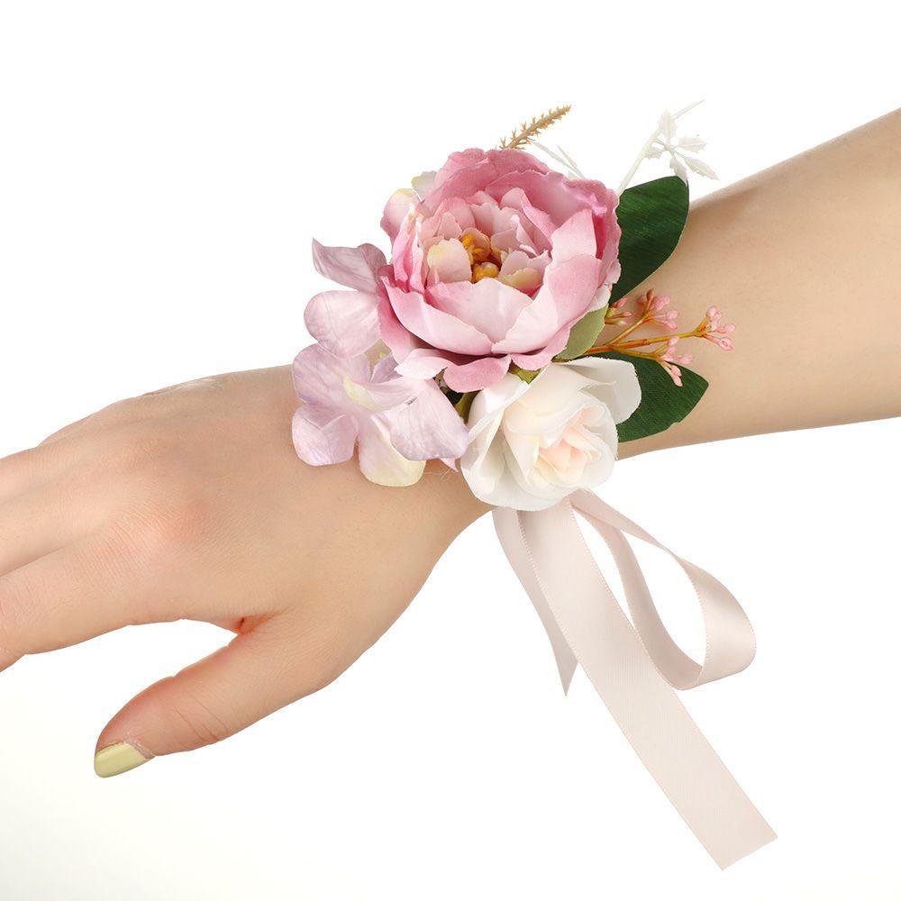 Eutus Vòng Tay Hoa Buộc Dây Trang Trí Đám Cưới / Tiệc Tùng / Đám Cưới Dành Cho Cô Dâu