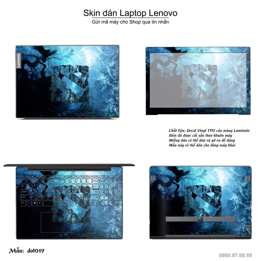 Skin dán Laptop Lenovo in hình Dota 2 _nhiều mẫu 4 (inbox mã máy cho Shop)