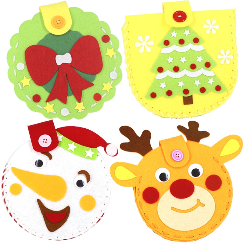 Đồ Chơi DIY Tự Làm Nón, Vớ, Túi,..Noel Mùa Giáng Sinh Cho Bé