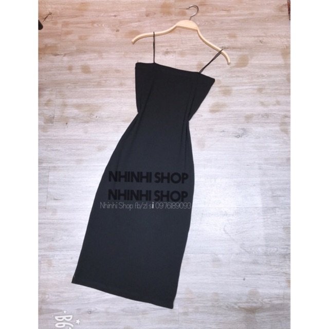 VÁY BODY DÂY BÚN DÁNG DÀI QUA GỐI FR377 - NhiNhi Shop