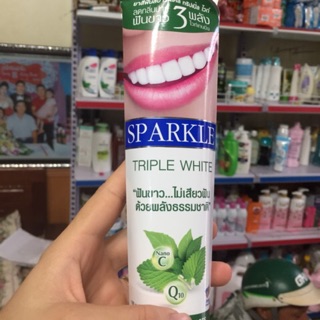 KEM ĐÁNH RĂNG SIÊU TRẮNG SPARKLE  BẠC HÀ- Thái LAN 100G