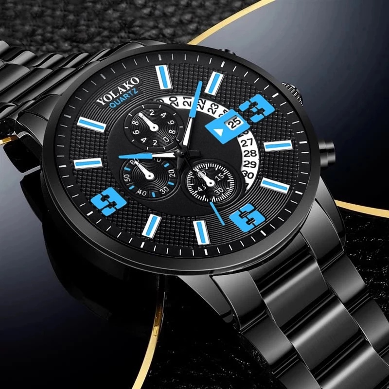 Đồng Hồ Thép Không Gỉ Thời Trang Cho Nam