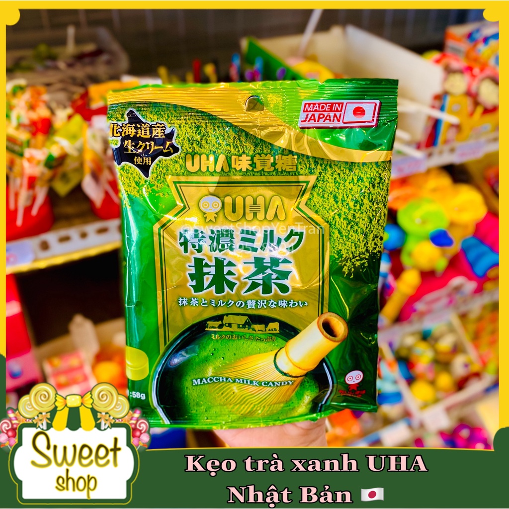 Kẹo trà xanh Nhật Bản - UHA