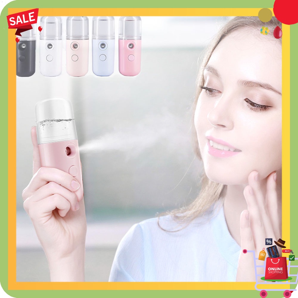 Máy Phun Sương Dưỡng Ẩm Bổ Sung Nước Mini Nano Kèm Sạc USB Phun Sương Tạo Độ Ẩm Thiết Kế Nhỏ Gọn Tiện Lợi Mang Theo