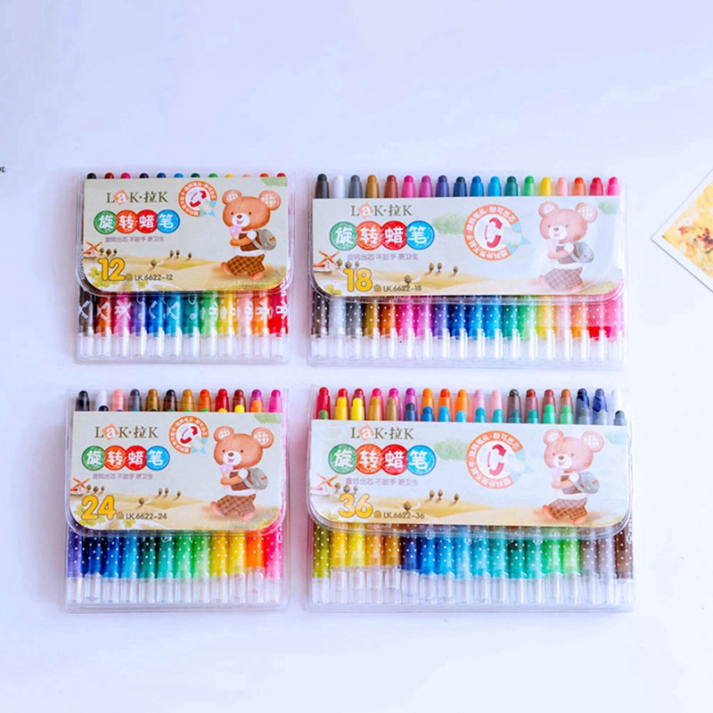 Set 24 bút sáp màu sắc đa dạng dành cho bé