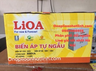 Biến áp tự ngẫu 3000va Lioa