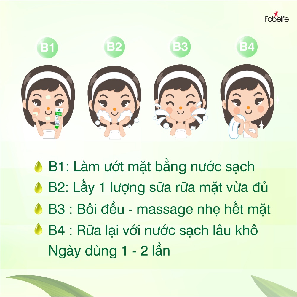 Combo Chăm Sóc Da Mụn Đầu Đen Da Nhờn gồm Sữa Rửa Mặt 100gram + Kem Chấm Thâm Mụn Fobe Acne 15g + Kem Mụn Đỏ 15gr
