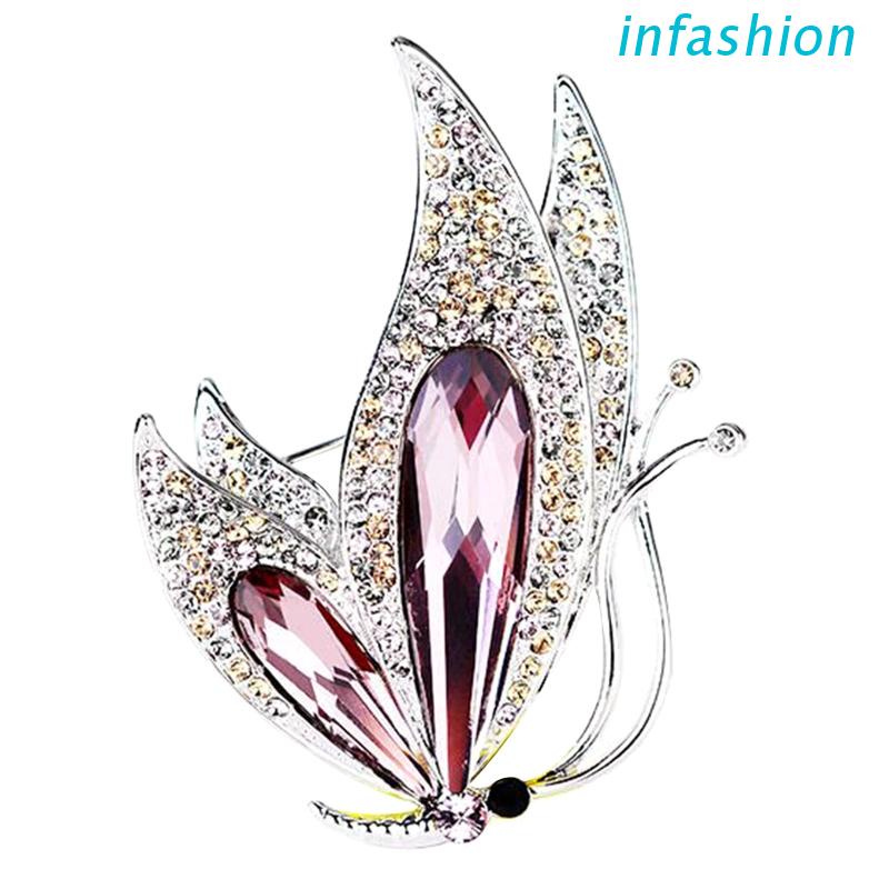 Ghim CàI ÁO HìNh Bươm BướM ĐíNh Kim Cương Giả ThờI Trang Cho Nữ