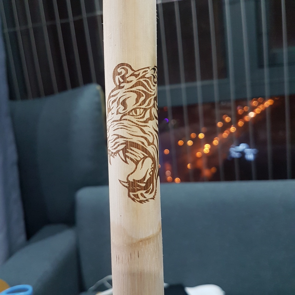 Gậy Arnis chuẩn Phi khắc Hổ l Bán theo cây