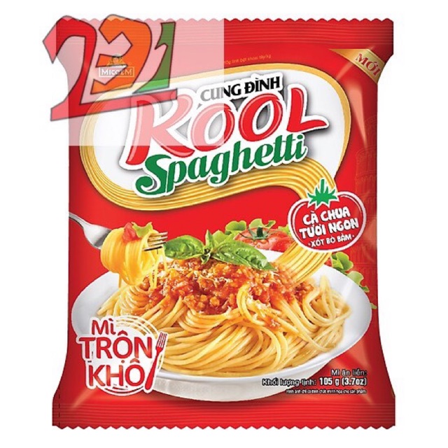 Túi Mỳ Kool Spaghetti Cà Chua Tươi Sốt Bò Băm Cung Đình 105g | BigBuy360 - bigbuy360.vn