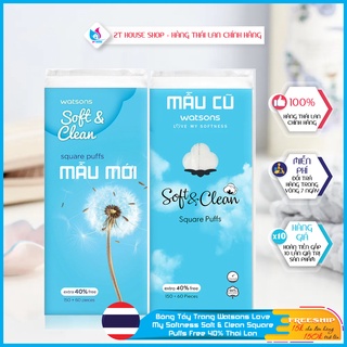 Bông Tẩy Trang Watsons Love My Softness Soft Free 40% Thái Lan Chính Hãng Dạng Túi Mềm 210 Miếng, 2T House Shop