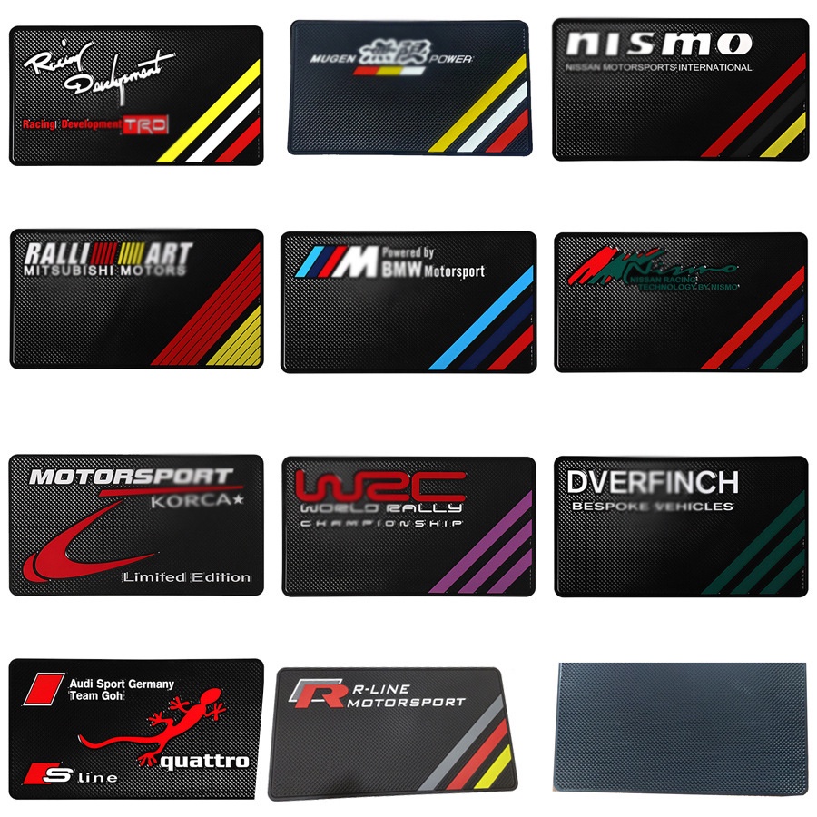 1 Thảm Cao Su Chống Trượt Dán Bảng Điều Khiển Xe Hơi Cho TRD Mugen Nismo Performance WRC