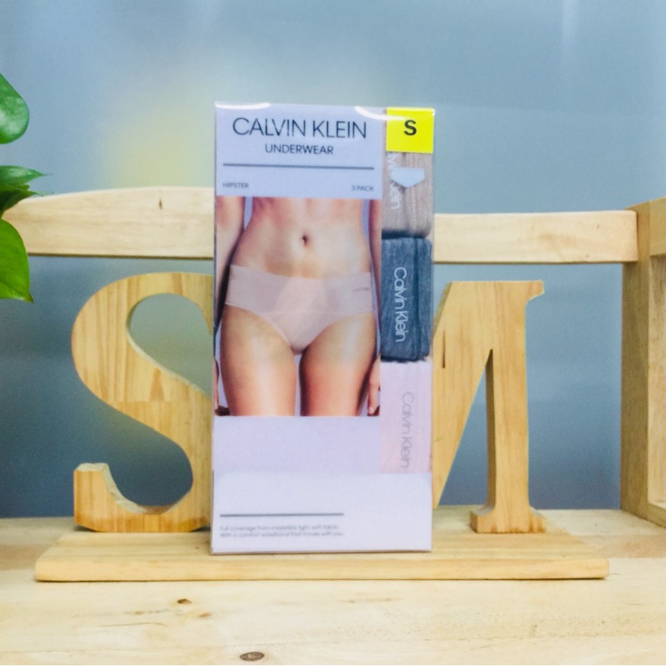 [hàng sẵn]  Set 3 quần lót nữ Calvin Klein CK Size S