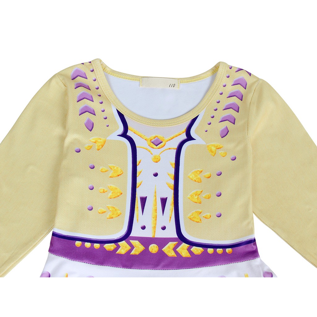Frozen Princess Costume Anna Dress Girl Pajamas Nightgown Birthday Party Halloween Cosplay Costume | BigBuy360 - bigbuy360.vn