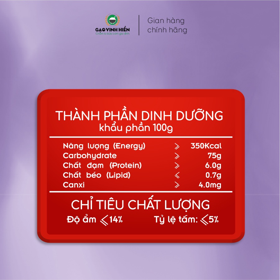 Gạo ST24 Vinh Hiển 2kg - Dẻo thơm nhiều, mềm, ngon cơm.