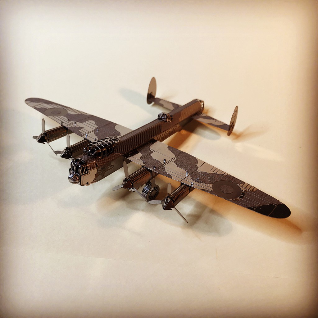 Mô Hình Kim Loại Lắp Ráp 3D Metal Mosaic Máy Bay Avro Lancaster Bomber