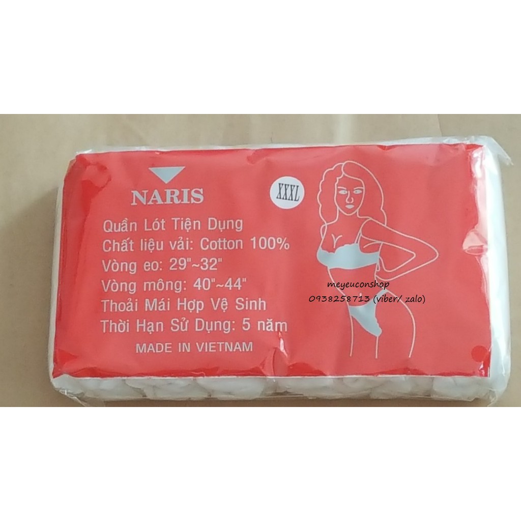 QUẦN LÓT NARIS VẢI COTTON SIZE 40-88KG ( HÀNG LOẠI 1 )