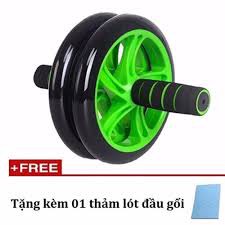 Con lăn 2 bánh tập cơ bụng giảm mỡ - tặng kèm thảm