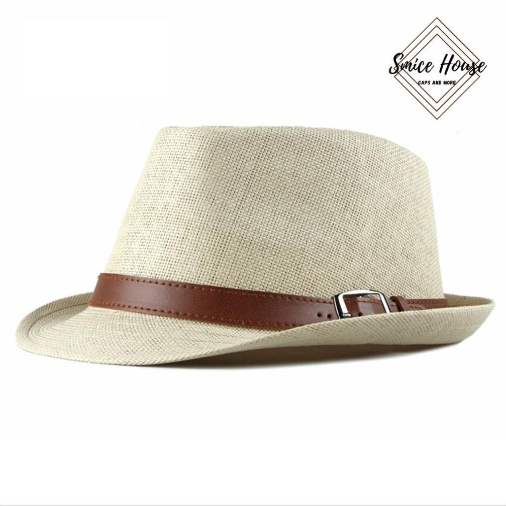 Mũ Phớt Nam Nữ Thời Trang Vành Ngắn MC08 - Nón Phớt Đi Biển Vintage Chất Cói | Mũ Chất HN