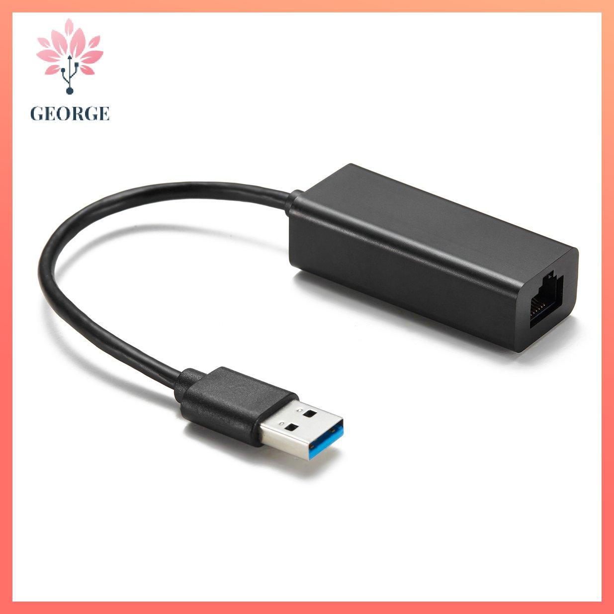 [G]Đầu chuyển USB ra Lan 2.0 - Cáp chuyển USB sang đầu cắm dây mạng, Bộ chuyển đổi USB ra LAN RJ45 USB 2.0 to fast Ethernet