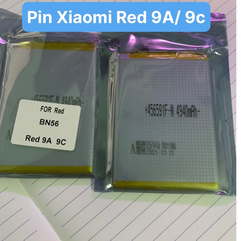 Pin Xiaomi Red 9A / 9c / BN56 / 4940mAh/ bảo hành 3 tháng ( dùng chung)