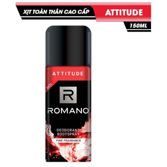 Romano - Xịt khử mùi toàn thân Attitude 150ml