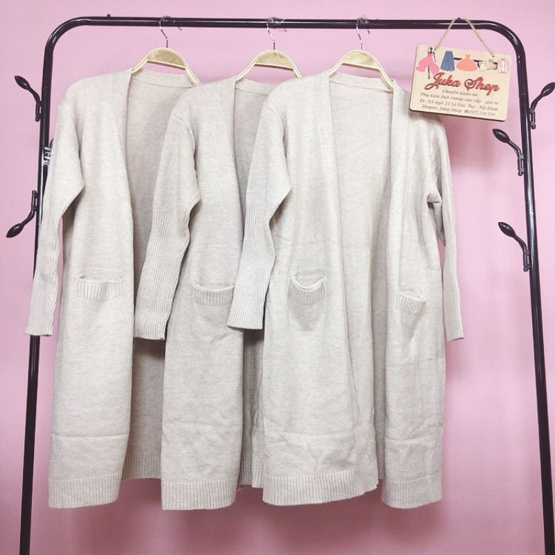 Áo Khoác Nữ Cardigan Len Dáng Dài Mùa Đông Đẹp Phong Cách Hàn Quốc | BigBuy360 - bigbuy360.vn