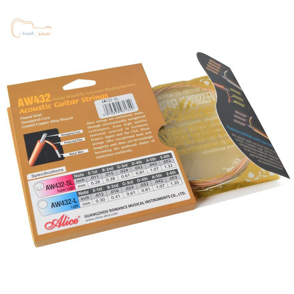 Dây đàn guitar Alice Aw432 chất lượng cao