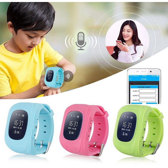 Đồng hồ định vị GPS-LBS - Q50 cho trẻ em, lắp sim nghe gọi