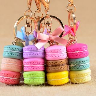 Móc khoá hình bánh macaron dễ thương