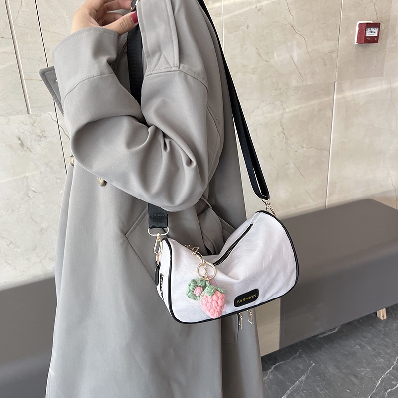 Túi Đeo Chéo Dáng Vuông Nhỏ Màu Trơn Đơn Giản Thời Trang Trẻ Trung