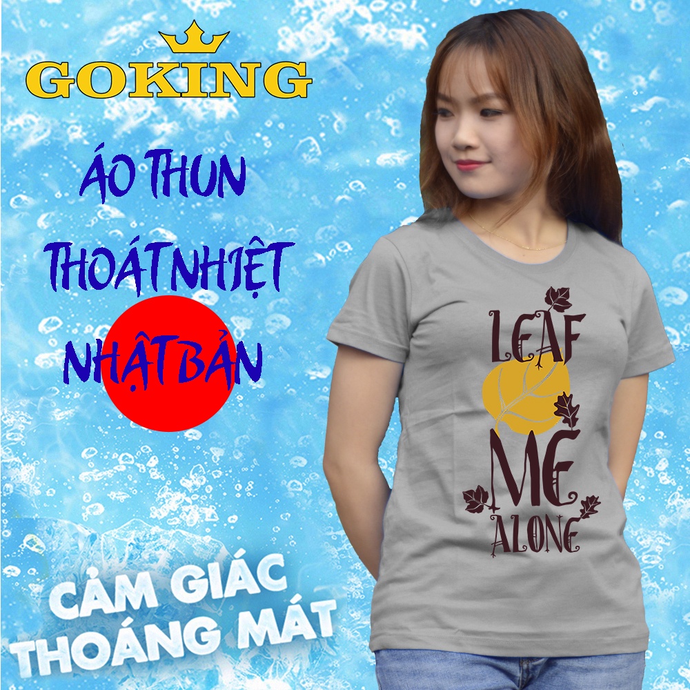 Áo thun trơn nữ thoát nhiệt Nhật Bản GOKING, form ôm đẹp, siêu thoáng mát, mặc như không mặc