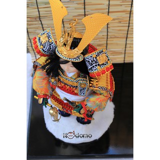 Búp bê Samurai , búp bê Nhật Bản .  6D VÀNG ĐỎ