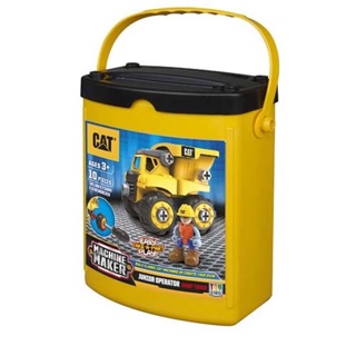 Bộ đồ chơi lắp ráp CAT - Xe ben và công nhân-CAT80901