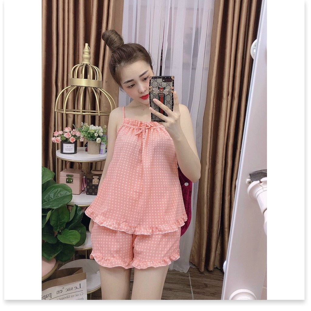 Set bộ tiểu thư mặc nhà Satin ngắn đẹp , tôn dáng KOKO MI FASHION