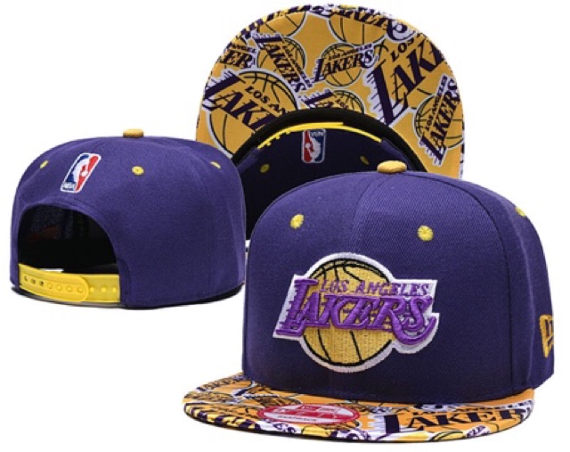 Mũ Snap Back Bóng rổ Lakers