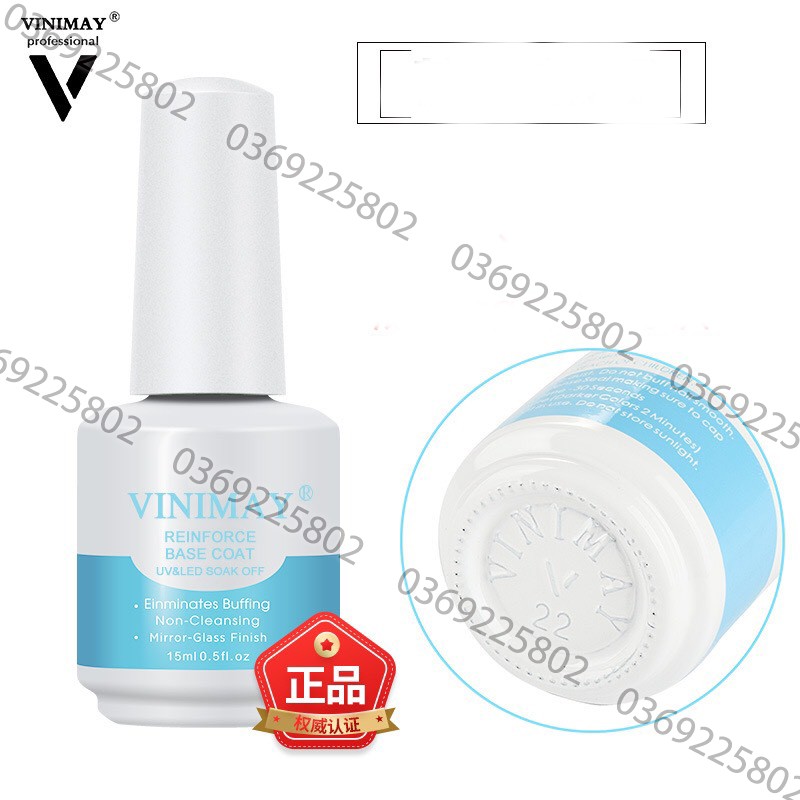 CAM KẾT CHÍNH HÃNG Sơn gel liên kết và top siêu bền, cứng móng, gel tạo giọt sương của vinimay