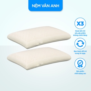 Ruột gối cao su thiên nhiên Oval Vạn Thành 38x62x12cm gối nằm cao su không tạp chất, giảm đau vai gáy