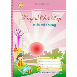 Vở mẫu ô ly luyện chữ đẹp - Kiểu viết đứng