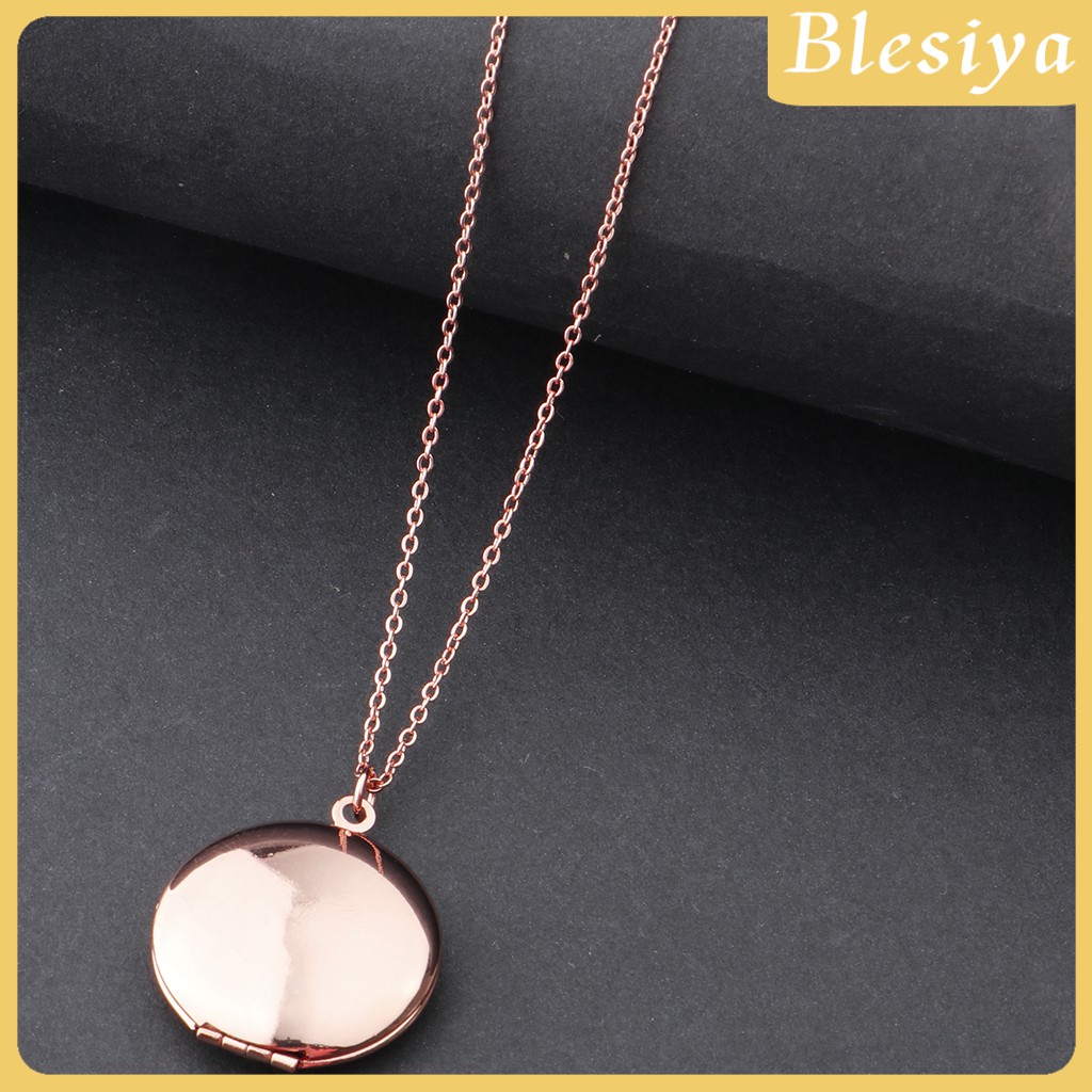 (Hàng Mới Về) Mặt Dây Chuyền Tròn Khung Ảnh Lưu Giữ Hình